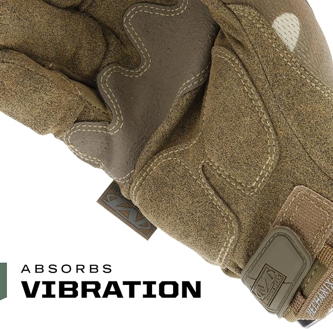 Mechanix Wear: M-Pact Tactical Gloves with Secure Fit, Touchscreen Capable Safety Gloves for Men, Work Gloves with Impact Protection and Vibration Absorption (Camouflage - MultiCam, Medium)