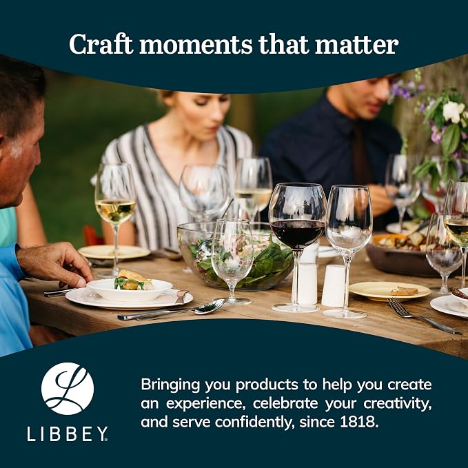 Libbey Baker's Basics Glass Casserole Dish Set with Covers, 3-Piece | Curved Pedestal Display baked goods, pastries, cupcakes, and pies with a clear cover for serving and freshness