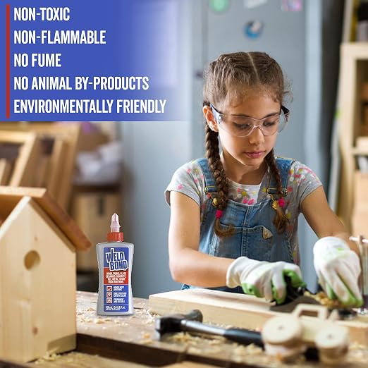 Multi-Surface Non-Toxic Adhesive Glue. Bonds Most Anything ! Glue Gallon for Wood Glue or Crafts Fabric Glass Mosaic Carpet Ceramic Tile Cement Metal Stone & More. 101 oz - 3L - 2Pack