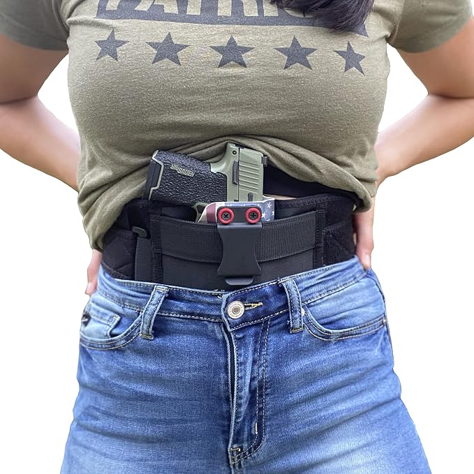 Clip & Carry STRAPT-TAC Belly Band Holster, Use with Any IWB Kydex Gun Holster for Concealed Carry (kydex Holster not Included)