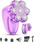 Electric Razors for Women, 5-in-1 Womens Electric Shavers for Legs, 7D Waterproof Wet Dry Travel Body Hair Remover Bikini Shavers for Lady Face Underarms Public