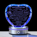 Qianwei Gifts for Wife from Husband Unique - Personalized Crystal Heart Gifts for My Wife Who Has Everything - Birthday Anniversary Wedding Valentines Day Present Ideas for Her