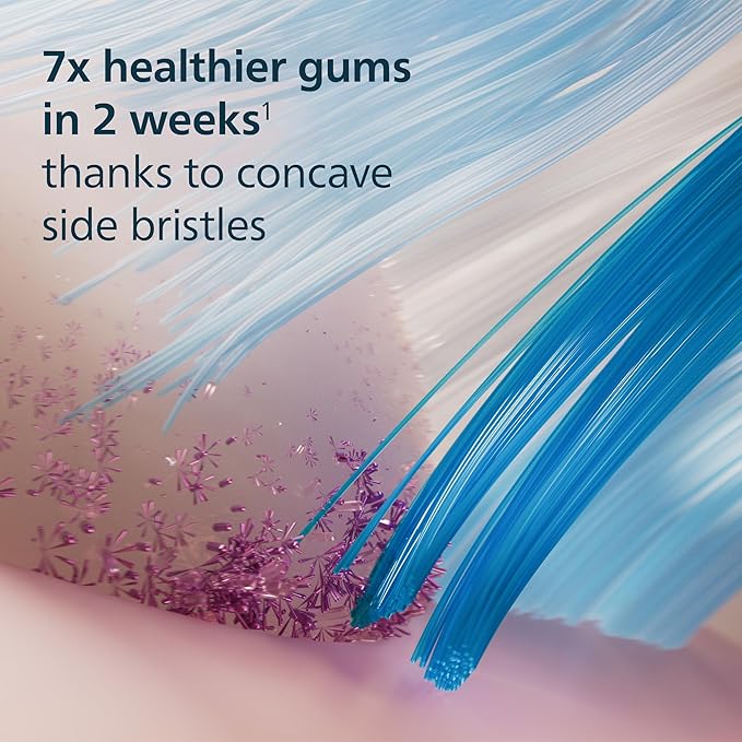 Philips Sonicare G3 Two-in-One - Genuine Replacement Electric Toothbrush Heads, Black, 4 Pack One Year Supply, HX9054/95