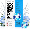 PowerPax 5-in-1 Commercial Laundry Detergent Capsules for Vending Machine, Linen Fresh, 100 Count in 2 Packs – Stain Remover, Color Booster, Fabric Softener for Coin Vend Laundromat Supplies