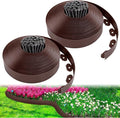 2.5 Inch x 200 FT Landscape Edging Kit Garden Edging Border with 120 Spikes 10 Connectors Flexible Plastic Edge Border for Landscaping Lawn Garden Flower Beds Yard Paver Pathway(Brown)