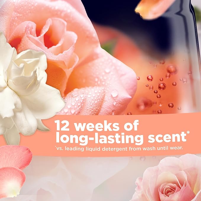 Downy Infusions In-Wash Laundry Scent Booster Beads, BLISS, Sparkling Amber and Rose, 13.4 oz