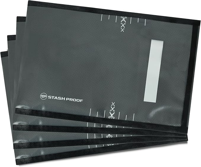 Vacuum Seal Bags 8" x 12" (100 Count) 5.5 Mil (Black & Clear) BPA Free Heavy-Duty Commercial Grade Food Vacuum Sealer Bags for Food Saver, Sous Vide, Meal Prep, Freezer Storage & Food Preservation