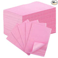 50pcs Disposable Nail Mats Foldable Nail Paper Towels, Table Acrylic Nail Practice Sheet, 3 Ply Waterproof Clean Nail Table Practice Mat for Salon Manicure Tattoo,Nail Art Accessories 13"x18"(Pink)
