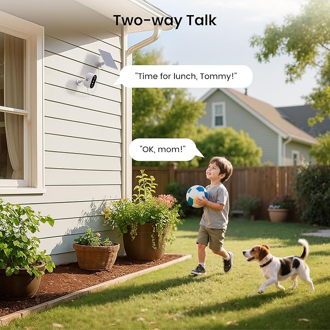 aosu 2K Add-on Camera, Work with SolarCam Lite's aosuBase, Up to 6 Cameras Total to 1 Lite's aosuBase