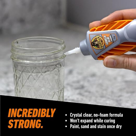 Gorilla Glue Micro Precise Clear Glue, 5 Gram (Pack of 2) - Crystal Clear, All Purpose, and Water Resistant