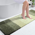 OLANLY Bathroom Runner Rugs Mat 59x20, Extra Soft Absorbent Microfiber Bath Rugs, Rubber Backing, Quick Dry, Washable Long Bath Mats for Bathroom, Tub and Shower, Home Decor Accessories, Dark Green