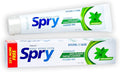 Spry Natural Fluoride Free Xylitol Toothpaste, 5oz Spearmint (Pack of 1) | Gentle for Sensitive Teeth Whitening and Remineralizing, Bad Breath Freshening, Dry Mouth Moisturizing, for Adults and Kids
