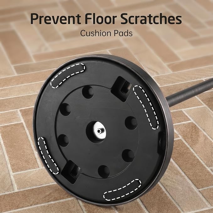 KES Oil Rubbed Bronze Toilet Paper Holder Stand | Weighted Base, Freestanding Toilet Roll Holder, Bathroom Floor Use, T304 Stainless Steel, BPH283S1-ORB