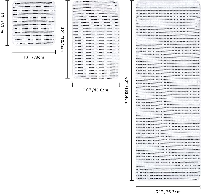 POLYTE 430 GSM Microfiber Quick Dry Lint Free Oversize Bath Towel Set, 6 Piece (Waffle Weave)