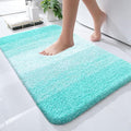 OLANLY Small Bathroom Rugs Mat 24x16, Extra Soft Absorbent Microfiber Bath Rugs, Rubber Backing, Quick Dry, Machine Washable Bath Mats for Bathroom Floor, Tub and Shower, Home Decor Accessories, Teal