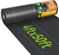 Weed Barrier Fabric Heavy Duty 4ft x 50ft Landscape Fabric | 3.2oz Woven Weed Control Fabric, Water Permeable Weed Block Fabric, For Garden, Flower Beds, Driveways & Landscaping