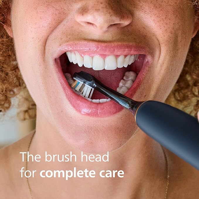 Philips Sonicare A3 All-in-One - Genuine Replacement Electric Toothbrush Heads,Black One Year Supply,HX9094/95,(Pack of 8)