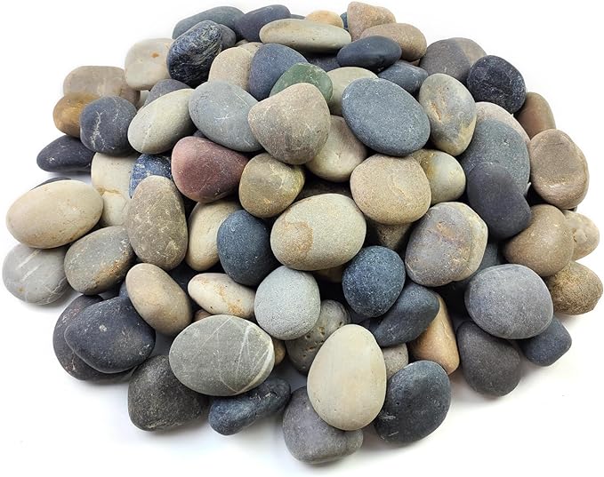 FANTIAN 20 lbs Natural River Rocks, 2-3 Inch Pebbles Rocks for Landscaping | Garden Rocks, Large Decorative Pebbles for Outdoor Landscaping, Plant, Paving, Crafting, Walkways, Fountain, Aquarium