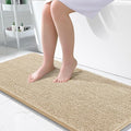 OLANLY Large Bathroom Rugs 50x30, Extra Soft Absorbent Chenille Bath Rugs, Rubber Backing Quick Dry, Machine Washable Bath Mats for Bathroom Floor, Tub and Shower, Home Decor Accessories, Beige