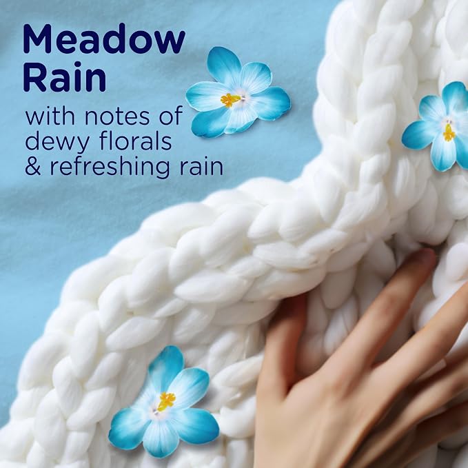 Downy Blends In-Wash Laundry Scent Booster Beads, Meadow Rain Scent, 25.6 OZ, Fabric Sottener Beads and Freshness