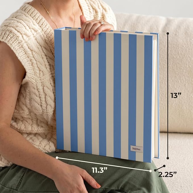 Document Organizer Binder for Important Papers & Passports, Cloud