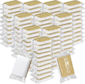 Tioncy 100 Pcs Individually Wrapped Sponges Kitchen Bulk Brown Dish Non Scratch Scrub Sponges Dual Sided Cleaning Dish Scrubber for Washing Dishes, Pots, Pans, Sinks, Stoves, Appliances, Car, Bike