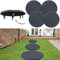 4Pcs Large Stepping Stones Outdoor Garden Walkway, Durable Plastic Pavers for Patio, Pathway, and Landscaping, Weatherproof Stepping Stones with Ground Stakes for Easy Installation