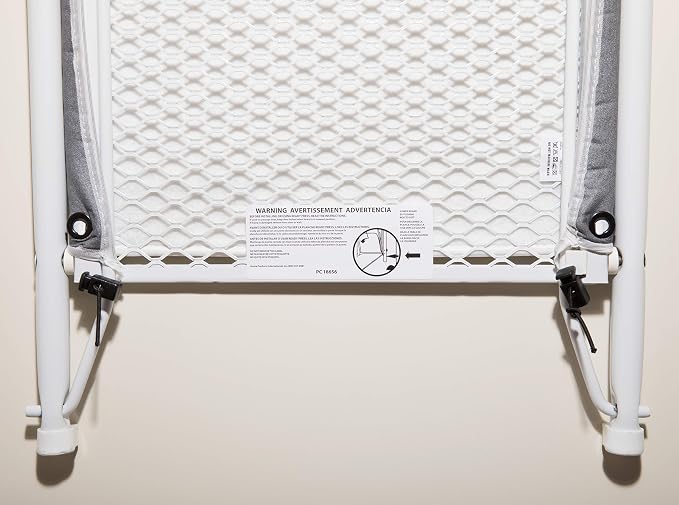 Over The Door Ironing Board Cover & Replacement Pad 42” x 14” - Italian Made for Homz Door Mounted Ironing Board with Grommets - 3 Layers - AlumiTek Coated Gray Color with Pull Bungee Cord Fit System
