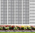 Landscape Edging Garden Edging Border Faux Stone Edging,91FT x 2.75 in Tall | Decorative Stone-Look Garden Border for Flower Bed Edging,Yard Edging,Lawn Trees and Gardens,w/ Anchoring Spikes,Gray