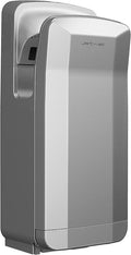 JETWELL Vertical Premium Commercial Hand Dryer- High Speed Jet Air Motor Speed Adjustable with HEPA Filter- Automatic Warm Wind Silver Gray Plastic Cover Hand Blower