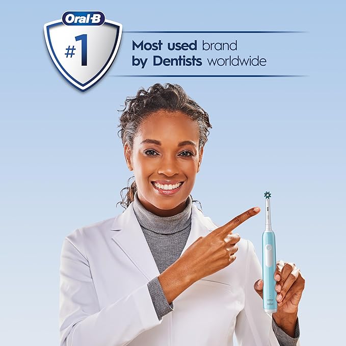 Oral-B Pro 1000 CrossAction Electric Toothbrush, Green