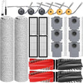 Qrevo Curv 2 Flow Replacement Accessories for Roborock Qrevo Curv 2 Flow Robot Vacuum Cleaner,4 Main Brush,2 Roller Mop Cloth, 4 HEPA Filter,6 Side Brush,6 Dust Bag,24pack
