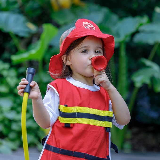 PlanToys® Firefighter Play Set with Pretend Rescue Kit, Helmet & Jacket Kids