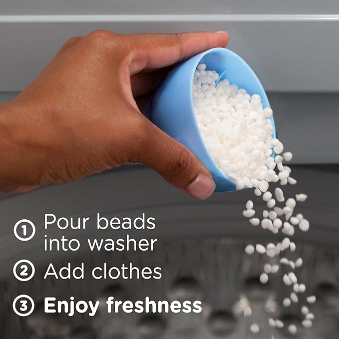 Downy Light Laundry Scent Booster Beads,Ocean Mist Scent,24 OZ,In-Wash Fabric Beads Designed To Be Gentle With A Light Boost Of-Scent,No Heavy Perfumes,(Pack of 2)