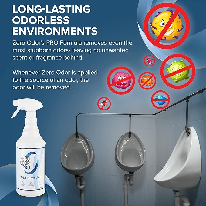 Zero Odor Pro - Commercial Strength Eliminator Odor Neutralizer, Room Deodorizer Odor Eliminator Musty Smell - Strongest Odor Eliminator Trigger Spray, (32-ounce) (Pack of 2)