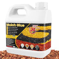 Mulch Glue - 32 OZ Rubber Mulch for Landscaping, Pet Safe Rock Glue | Ground Coverage Gravel Glue, Stone Sealer, Mulch Adhesive for Pathway, Patio, Plants, Fast Dry Non-Toxic No Mixing Required