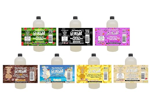 GlueGar- 4oz - 1 Gallon -Professional Size Bottles (Pina Colada, 1 Liter)
