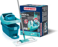 Leifheit "Profi" Mop and Bucket Set with Rollers, Turquoise