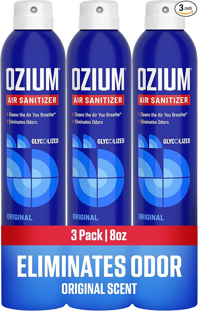 Ozium® 8 Oz. Air Sanitizer & Odor Eliminator for Homes, Cars, Offices and More, Original Scent - 3 Pack