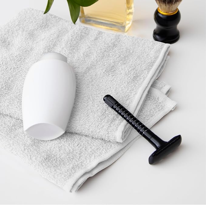 Avalon Towels Salon Towel - White Hand Towels Bulk Pack of 24 - 100% Cotton Absorbent Spa, Facial & Gym Towel for Working Out - 16x27 Inches (Not Bleach Proof)