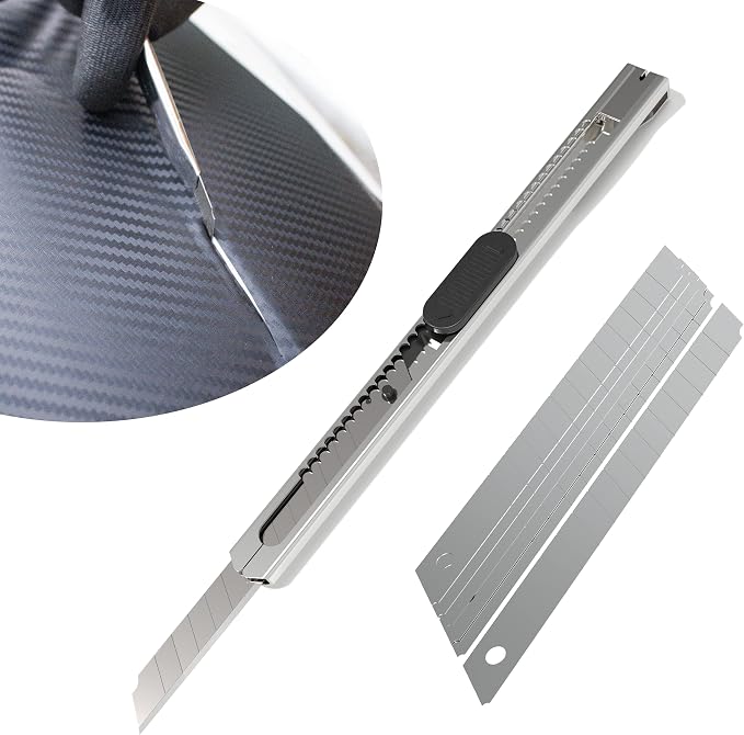 Spanno Vinyl Wrap Tool Kit for Cars, Window Tint Tools Includes Squeegees | Car wrap kit includes squeegee, towel, vinyl gloves, 7 kinds of edge squeegee and utility knife