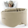 Luxury Bluetooth 5.4 Sleep Mask for Adults - Ice Fiber Cooling & HD Sound, 100% Light Blocking Adjustable Eye Cover for Travel & Side Sleepers - Soft Sleep Headphones with 10H Playtime