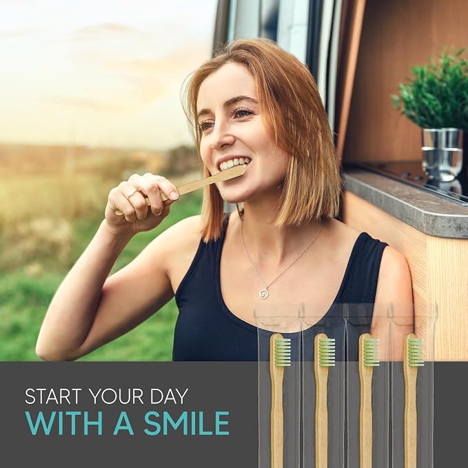 144 Pack Disposable Bamboo Toothbrushes with Toothpaste | Prepasted Toothbrushes Individually Wrapped - Single Use Waterless Tooth Brush with Soft Bristles for Work, Camping, Travel