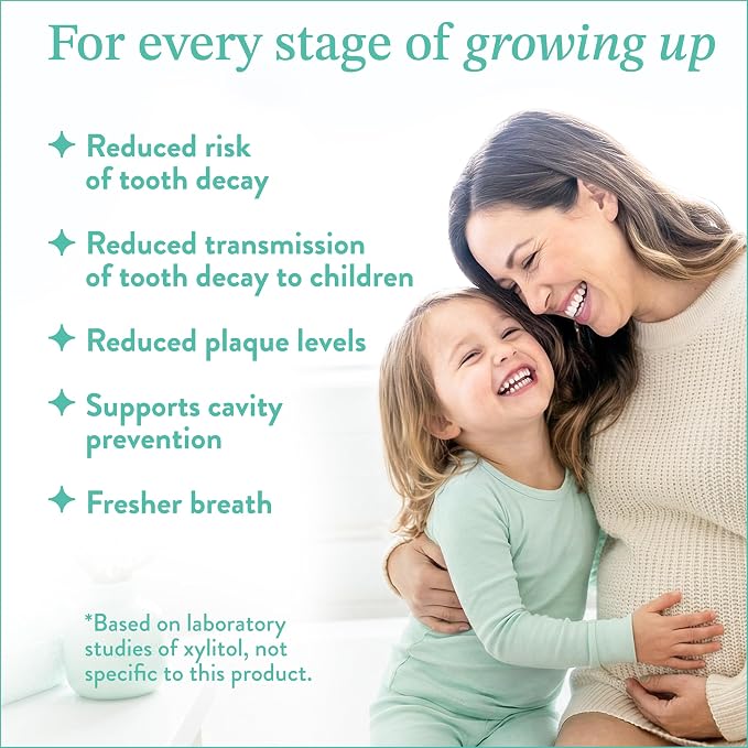 Mouthology Hydroxyapatite Kids Toothpaste Fluoride Free with Xylitol, Non Toxic Fluoride Free Toothpaste for Kids, All Ages (1-3), (3-6) & (6-12) Subtle Mint, 4oz