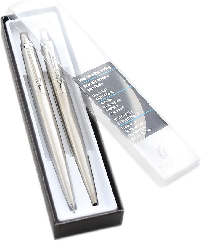 Parker JOTTER Stainless Steel set, Ballpoint pen and Mechanical Pencil (1741243)