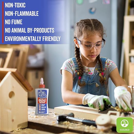Weldbond Glue - Bonds Most Anything! 3L /101 oz Non-Toxic Adhesive Glue For Wood Tile Glass Craft Foam Fabric Stone Cement & Concrete & Any Other Porous Surfaces. No Fume Non-Flammable PVA Glue Gallon