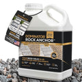 Dominator Rock Anchor 1 Gallon - Rock Glue for Landscaping Gravel & Stone, Ready to Spray, Locks in River Rock, Pea Gravel & Decorative Rock, Prevents Scattering & Washouts, Water-Based