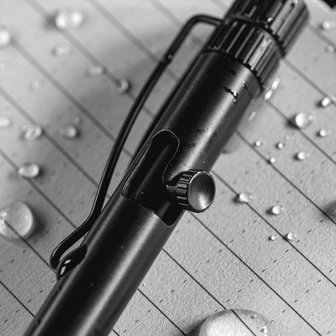 Rite in the Rain Weatherproof Bolt-Action Matte Black Metal Pen, Black Ink (No. BK16) | ballpoint-pens