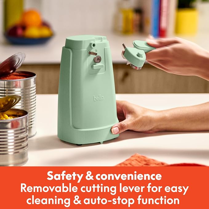 Electric Can Opener, Automatic One-Touch, Seaglass