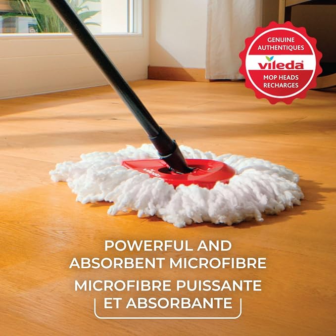 Vileda EasyWring Microfibre Spin Mop & Bucket Floor Cleaning System